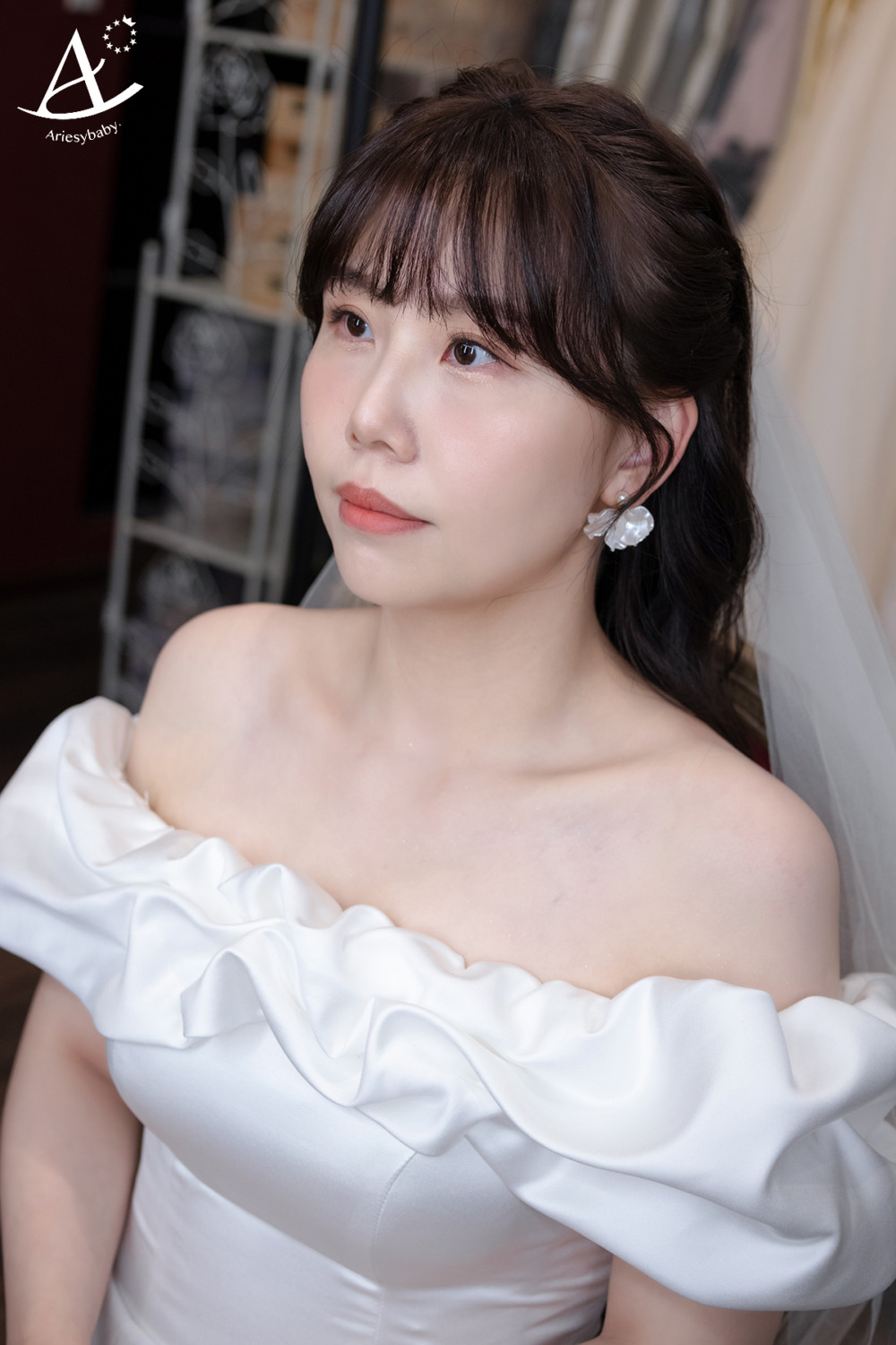 韓系妝感,公主頭造型,新娘秘書,韓風新娘,白紗造型