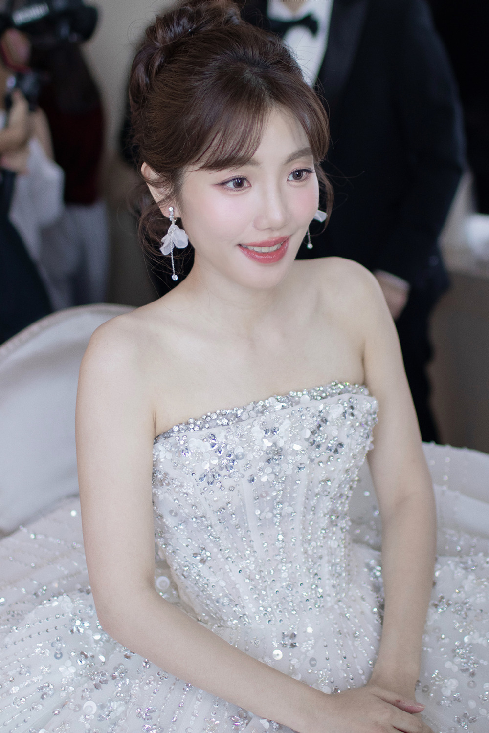 美式新娘造型,韓系教堂證婚新娘造型,萬豪酒店新娘,新秘推薦,新秘,新娘編髮造型,高端輕透妝感,自然眼型調整,千金新娘妝感