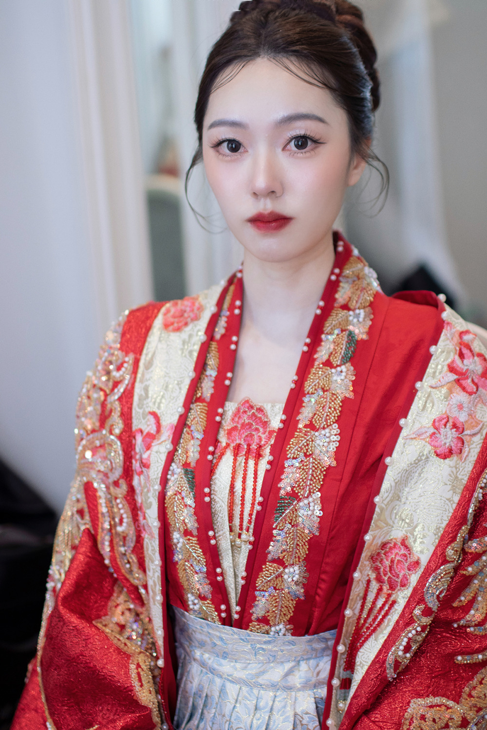 證婚新娘造型,台北新秘,經典漢服古裝新娘造型,新娘秘書,千金感新娘妝感,青青食尚花園飯店新娘造型,新娘古裝婚禮造型搭配
