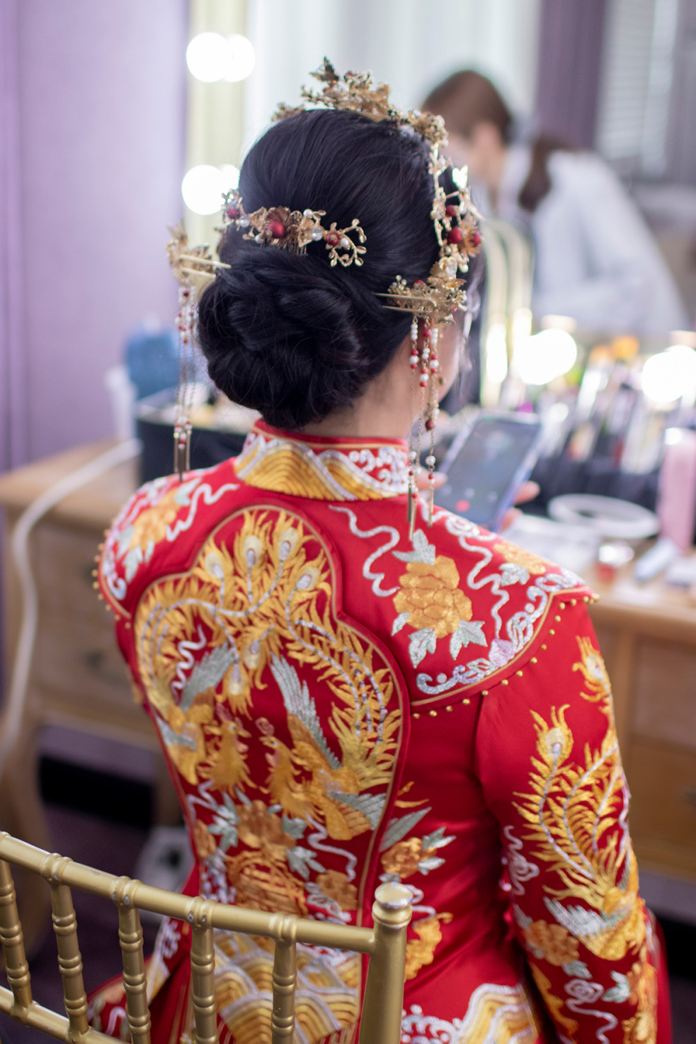 嘉盧證婚新娘造型,台北新秘,龍鳳褂新娘造型,新娘秘書,新秘,證婚新娘造型