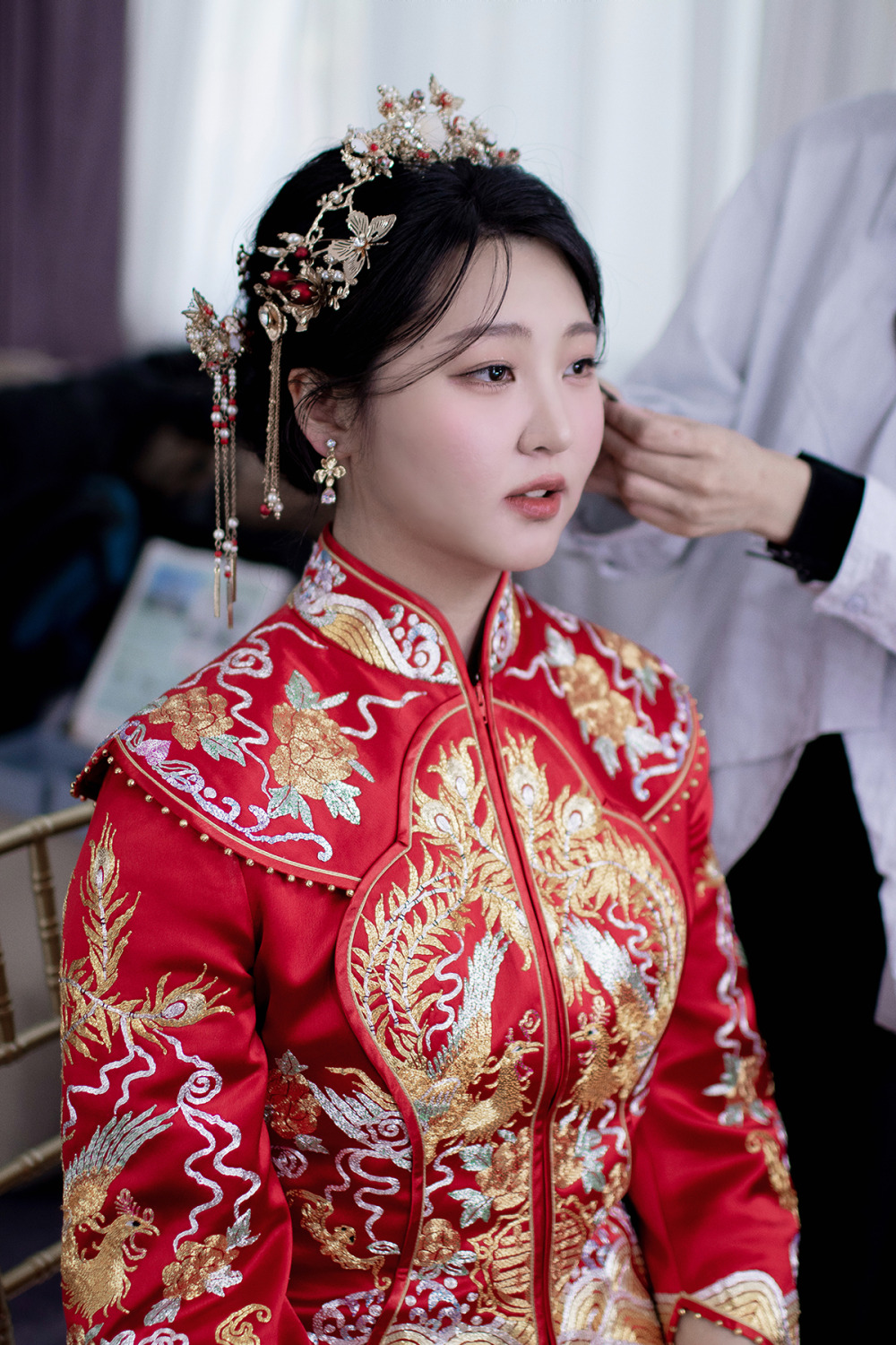嘉盧證婚新娘造型,台北新秘,龍鳳褂新娘造型,新娘秘書,新秘,證婚新娘造型