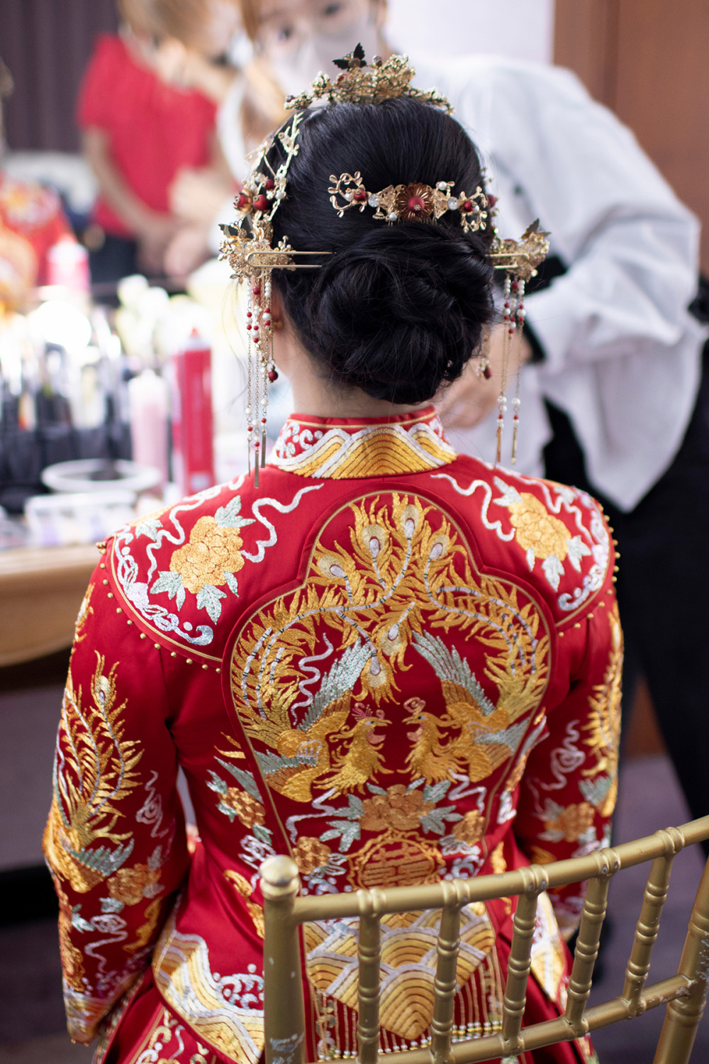 嘉盧證婚新娘造型,台北新秘,龍鳳褂新娘造型,新娘秘書,新秘,證婚新娘造型