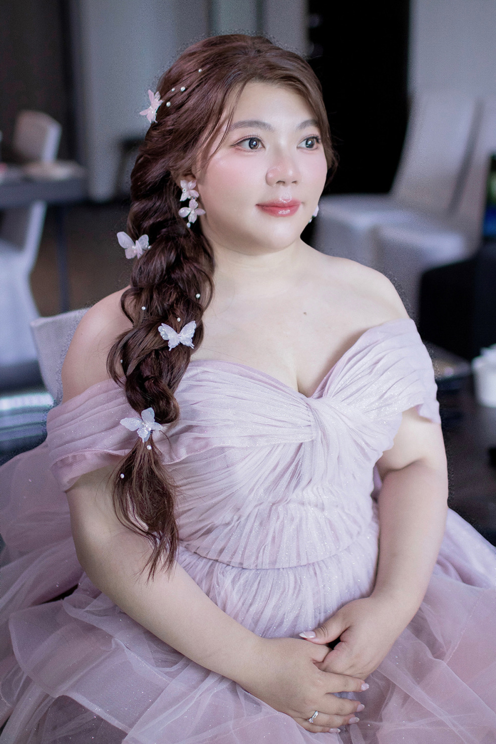 新娘公主編髮造型,台北新秘,新中式新娘造型,新娘秘書,立體感新娘妝感,新店白金花園酒店