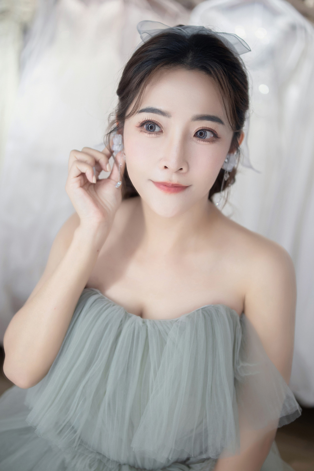 輕盈活潑,甜美,新娘秘書,濃顏系新娘妝感,新娘造型