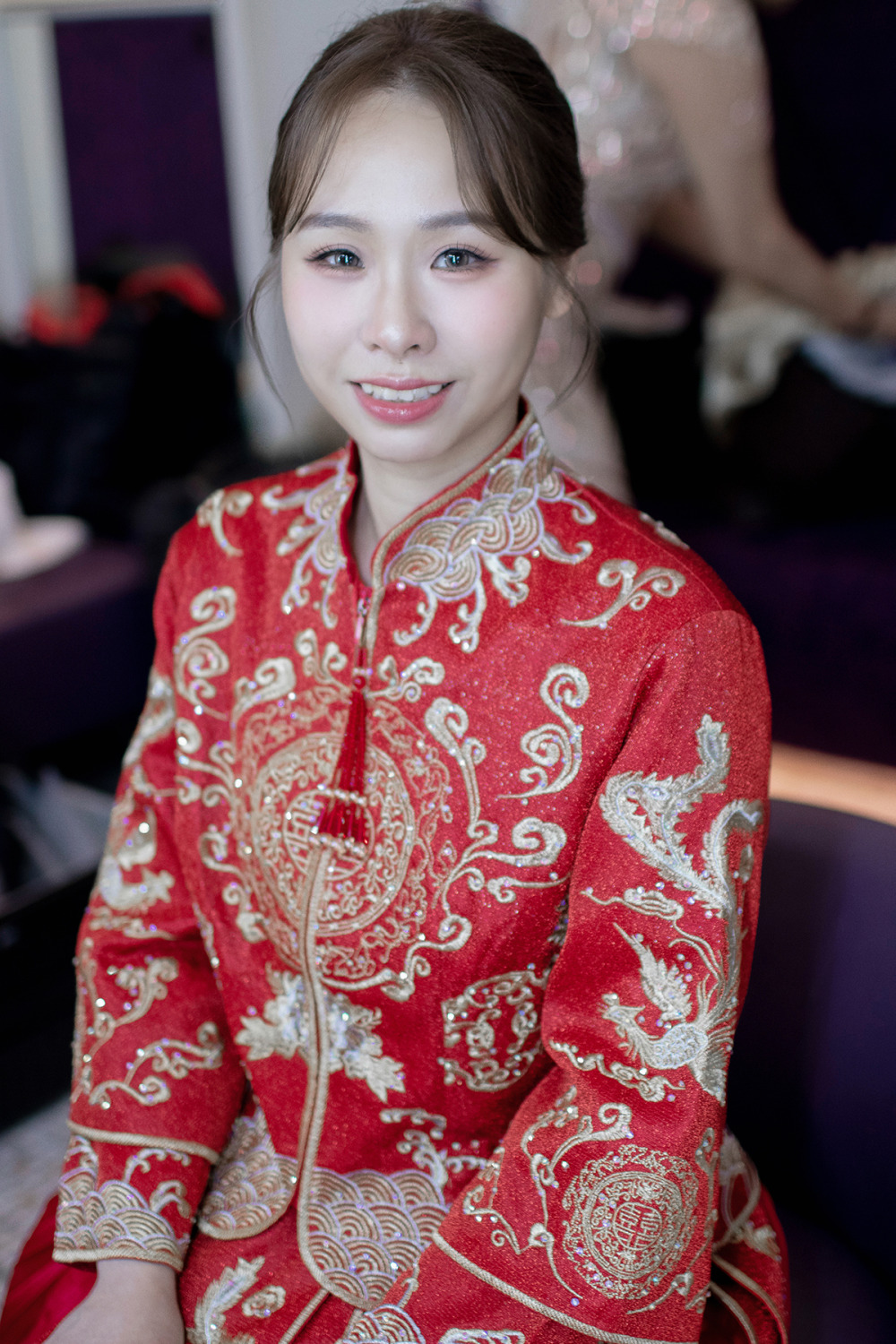 日系編髮造型,台北新秘,韓系白紗造型,新娘秘書,清透新娘妝感,編髮花藝造型