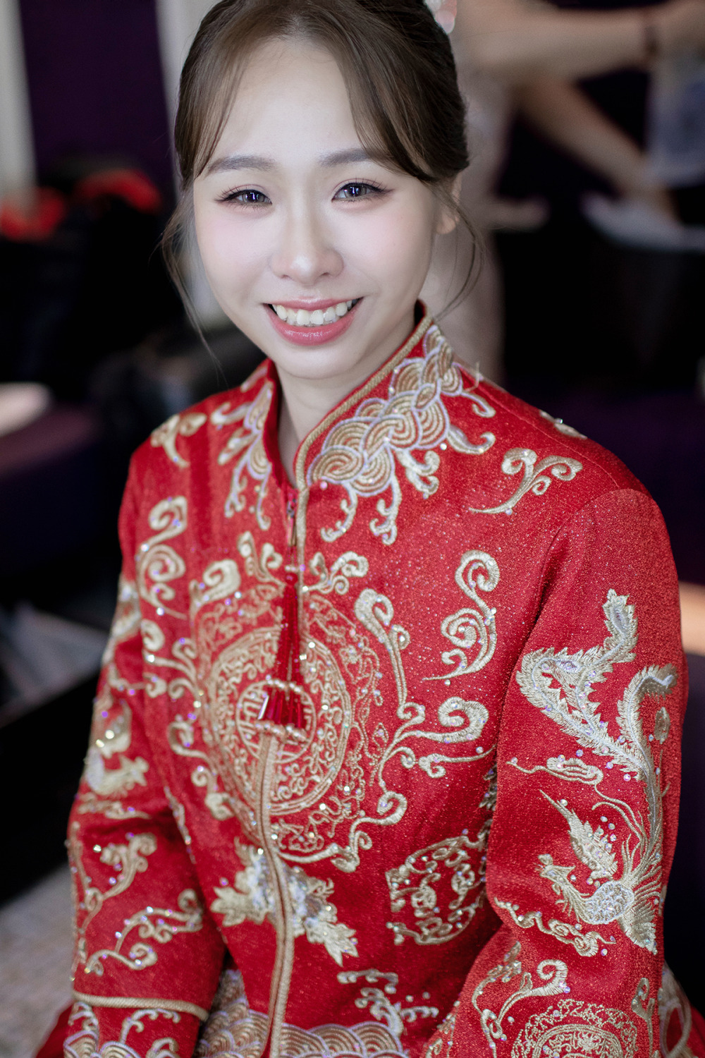 日系編髮造型,台北新秘,韓系白紗造型,新娘秘書,清透新娘妝感,編髮花藝造型