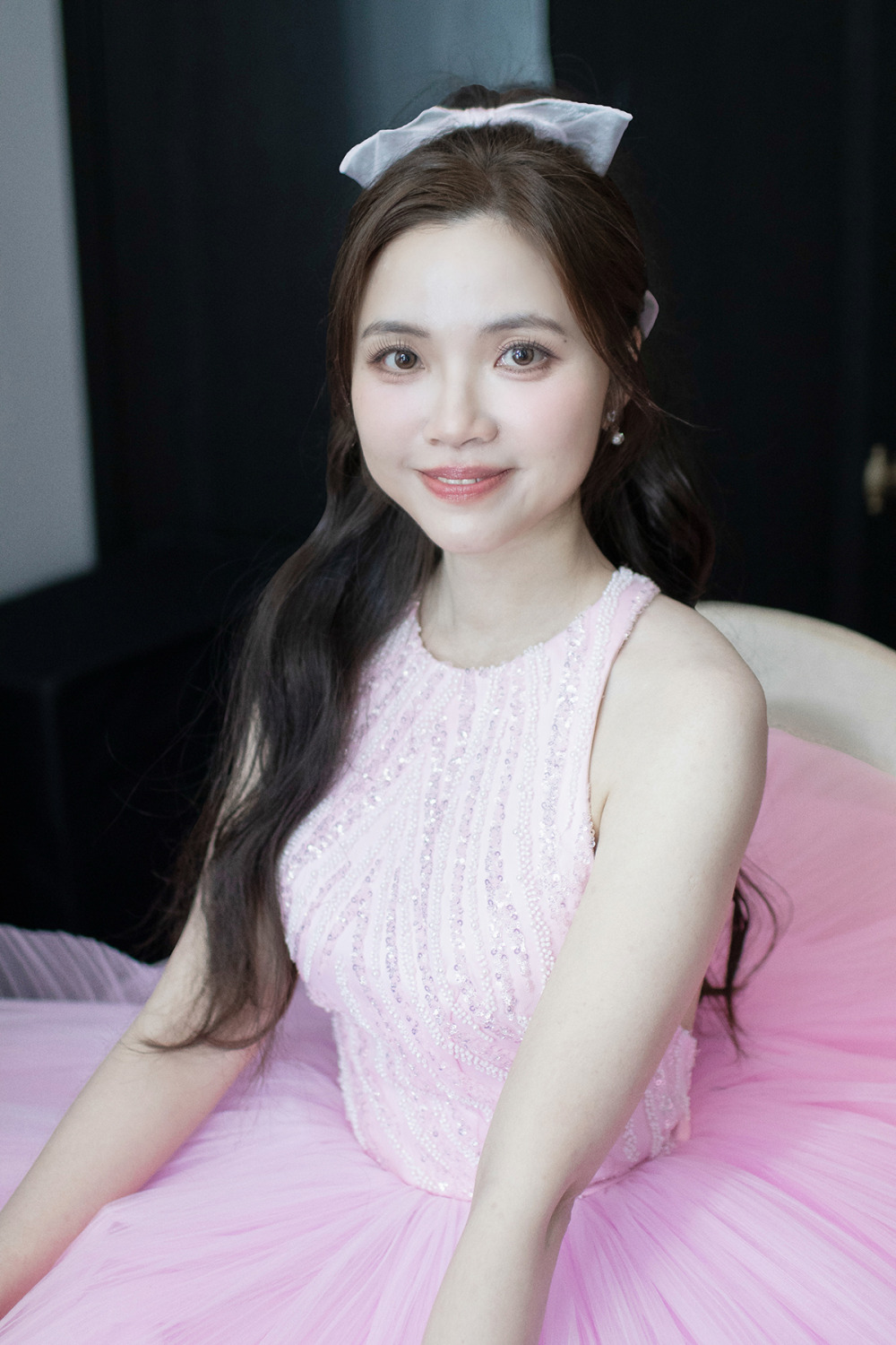 新秘,千金感新娘妝容,放髮新娘皇冠造型,經典白紗造型,新娘秘書,清透自然妝感