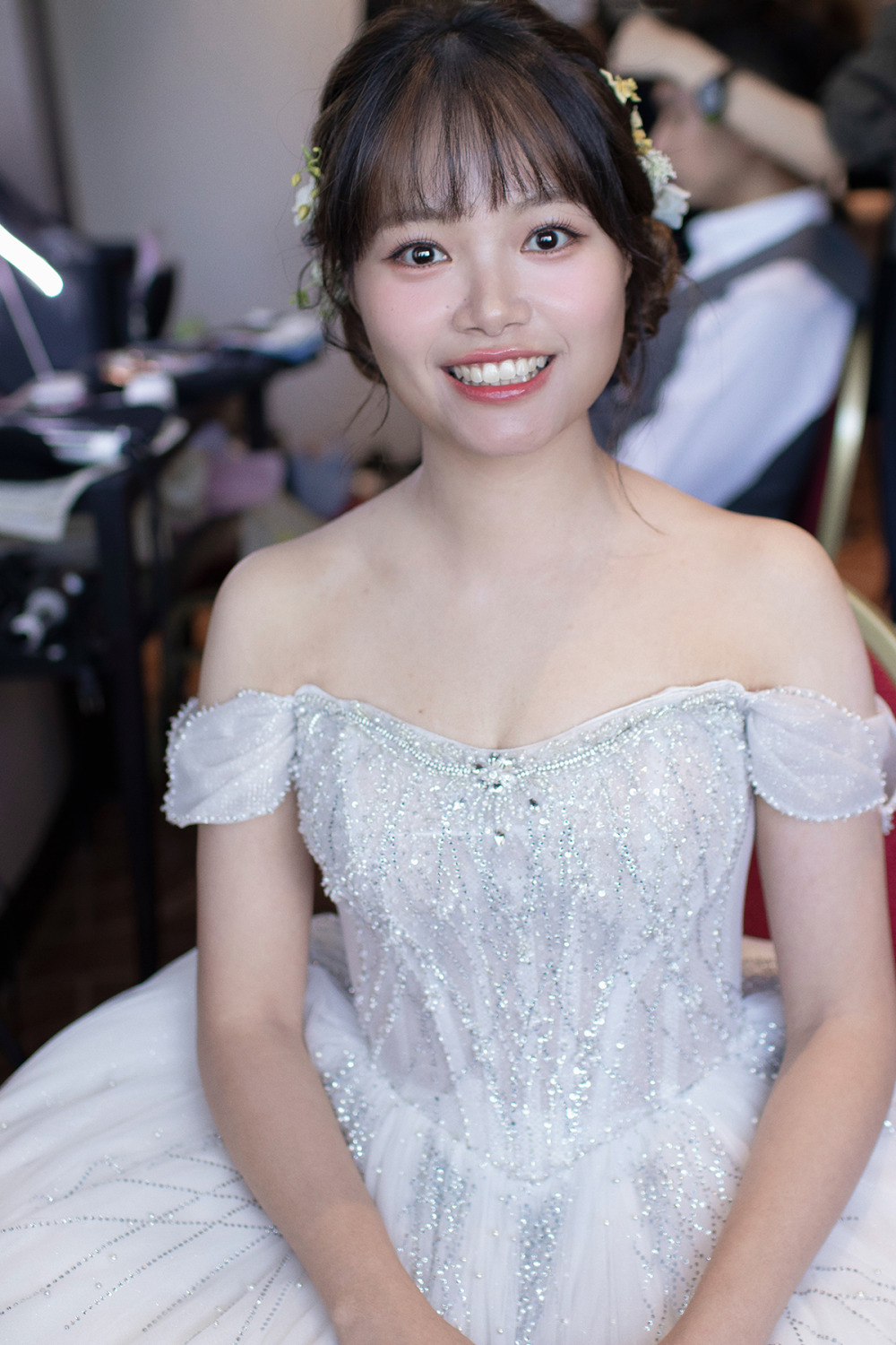 新娘證婚花藝造型,台北茹曦酒店新娘,新秘,日系編髮花藝新娘造型,新娘秘書,韓系自然清透新娘妝感
