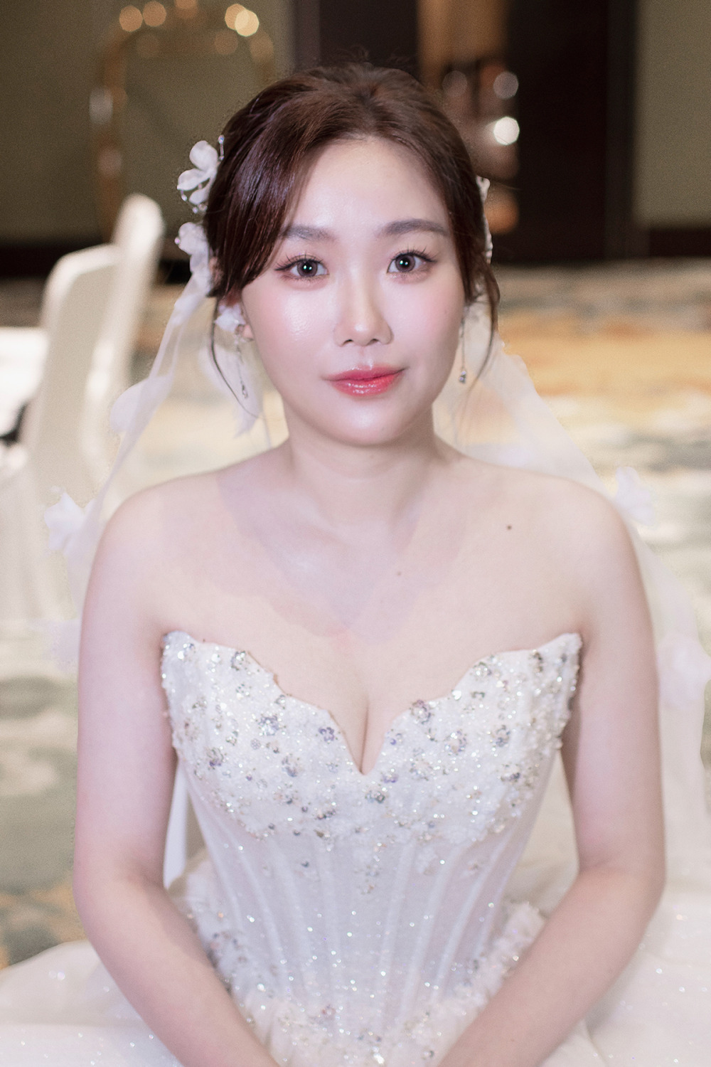 新秘,千金感新娘妝容,高馬尾公主頭甜美造型,經典白紗造型,新娘秘書,骨相立體妝感