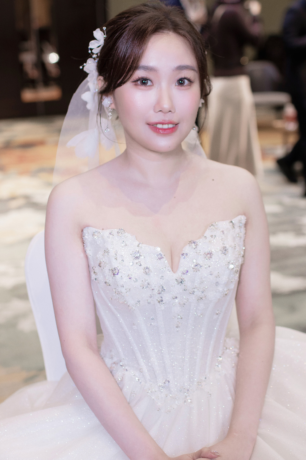 新秘,千金感新娘妝容,高馬尾公主頭甜美造型,經典白紗造型,新娘秘書,骨相立體妝感