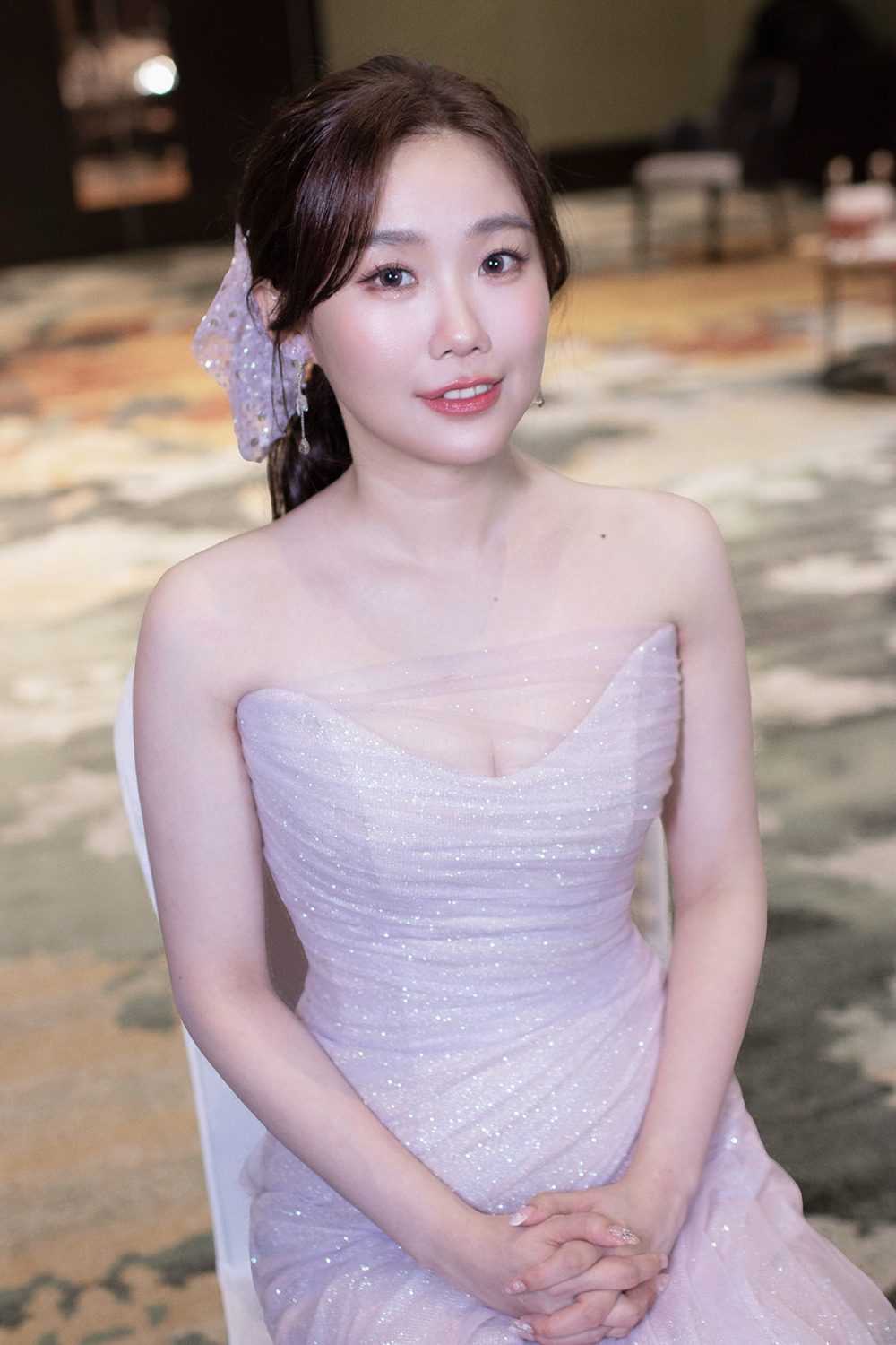 新秘,千金感新娘妝容,高馬尾公主頭甜美造型,經典白紗造型,新娘秘書,骨相立體妝感