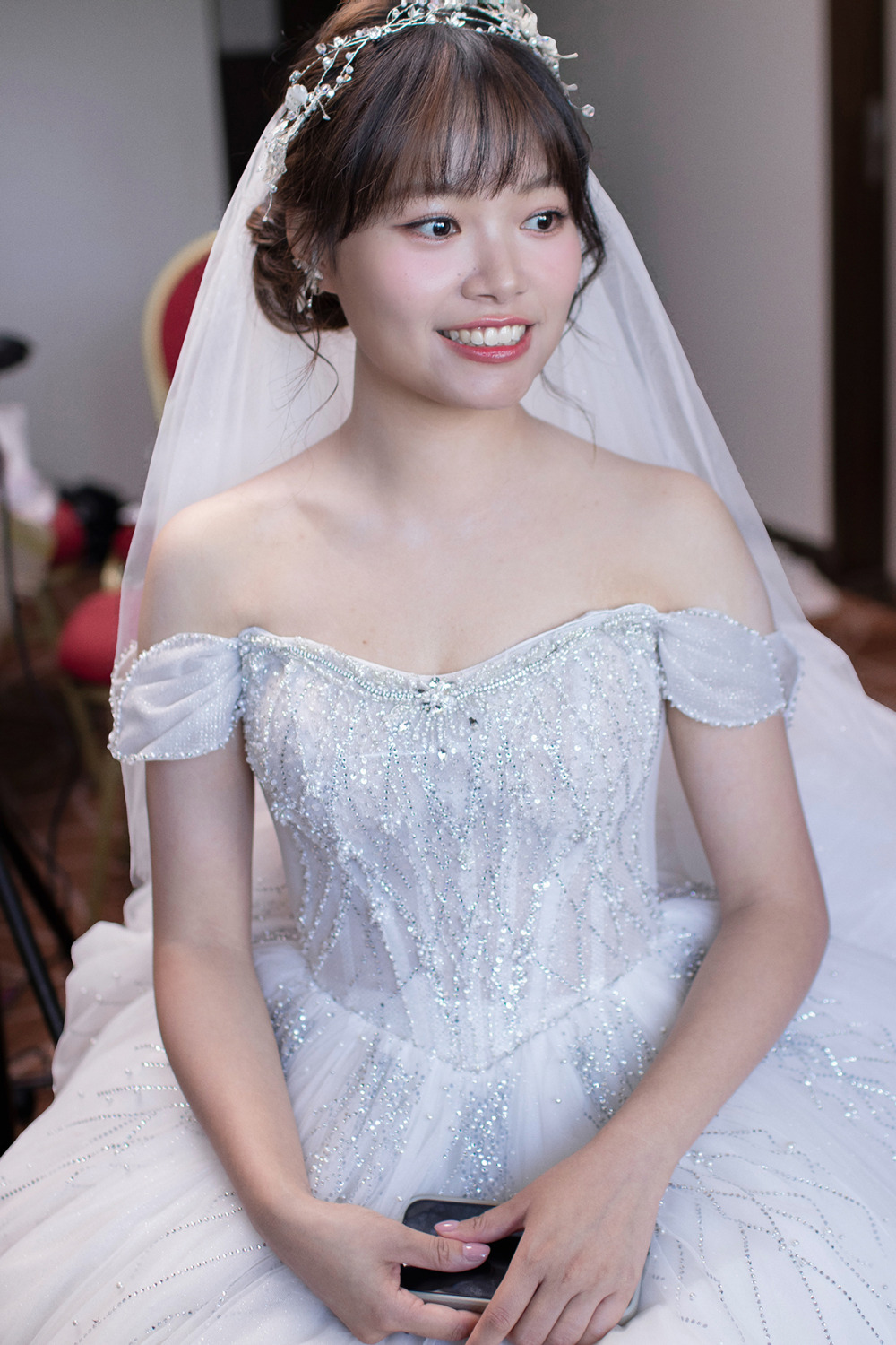 新娘證婚花藝造型,台北茹曦酒店新娘,新秘,日系編髮花藝新娘造型,新娘秘書,韓系自然清透新娘妝感