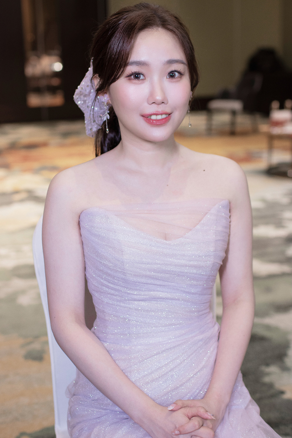 新秘,千金感新娘妝容,高馬尾公主頭甜美造型,經典白紗造型,新娘秘書,骨相立體妝感
