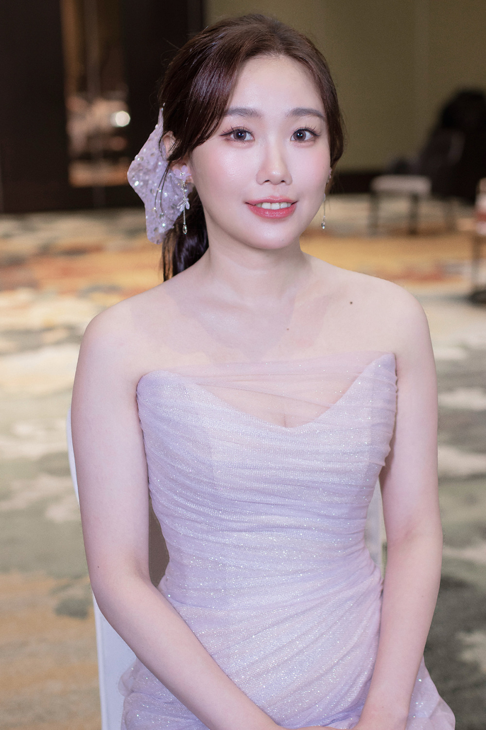 新秘,千金感新娘妝容,高馬尾公主頭甜美造型,經典白紗造型,新娘秘書,骨相立體妝感