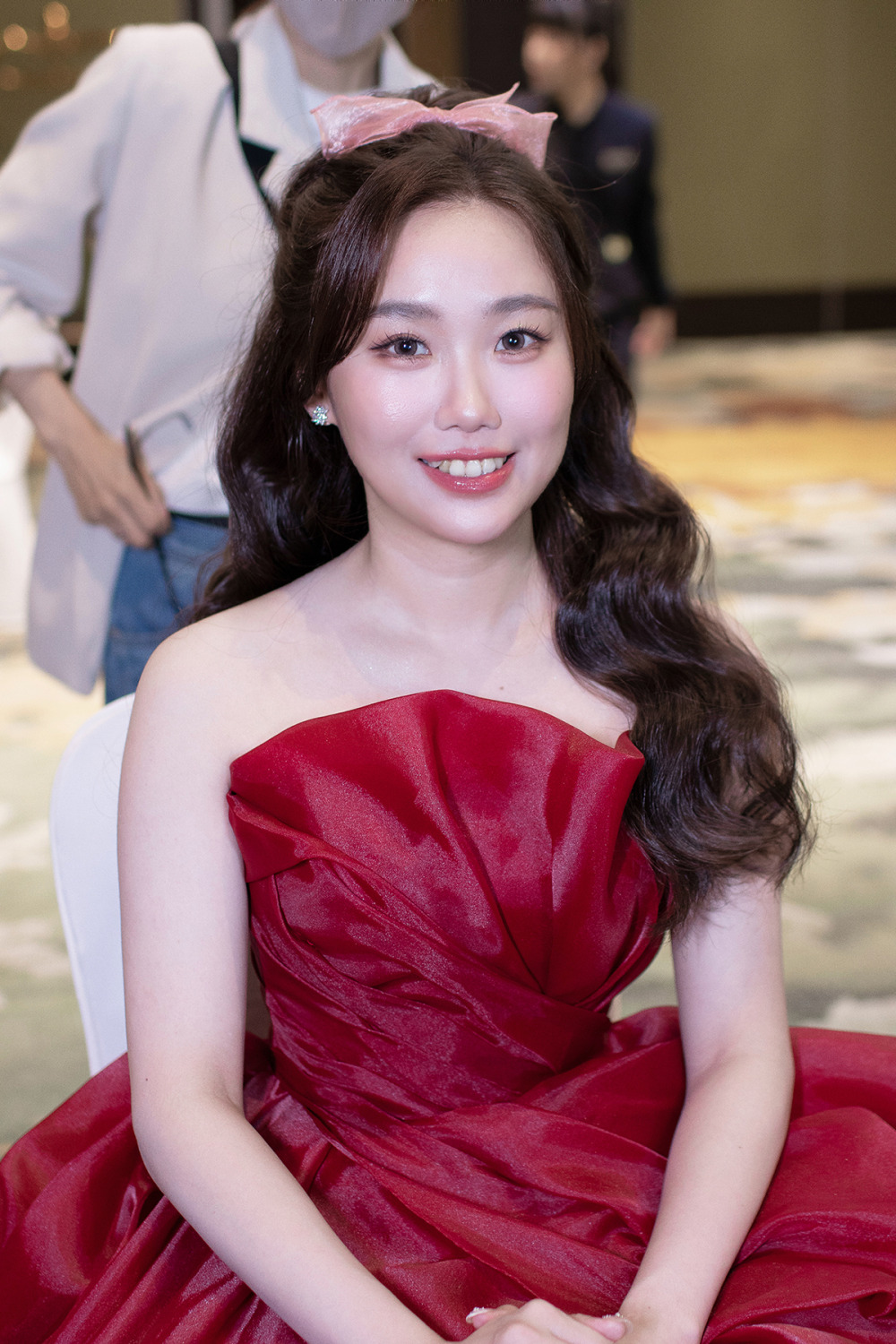 新秘,千金感新娘妝容,高馬尾公主頭甜美造型,經典白紗造型,新娘秘書,骨相立體妝感