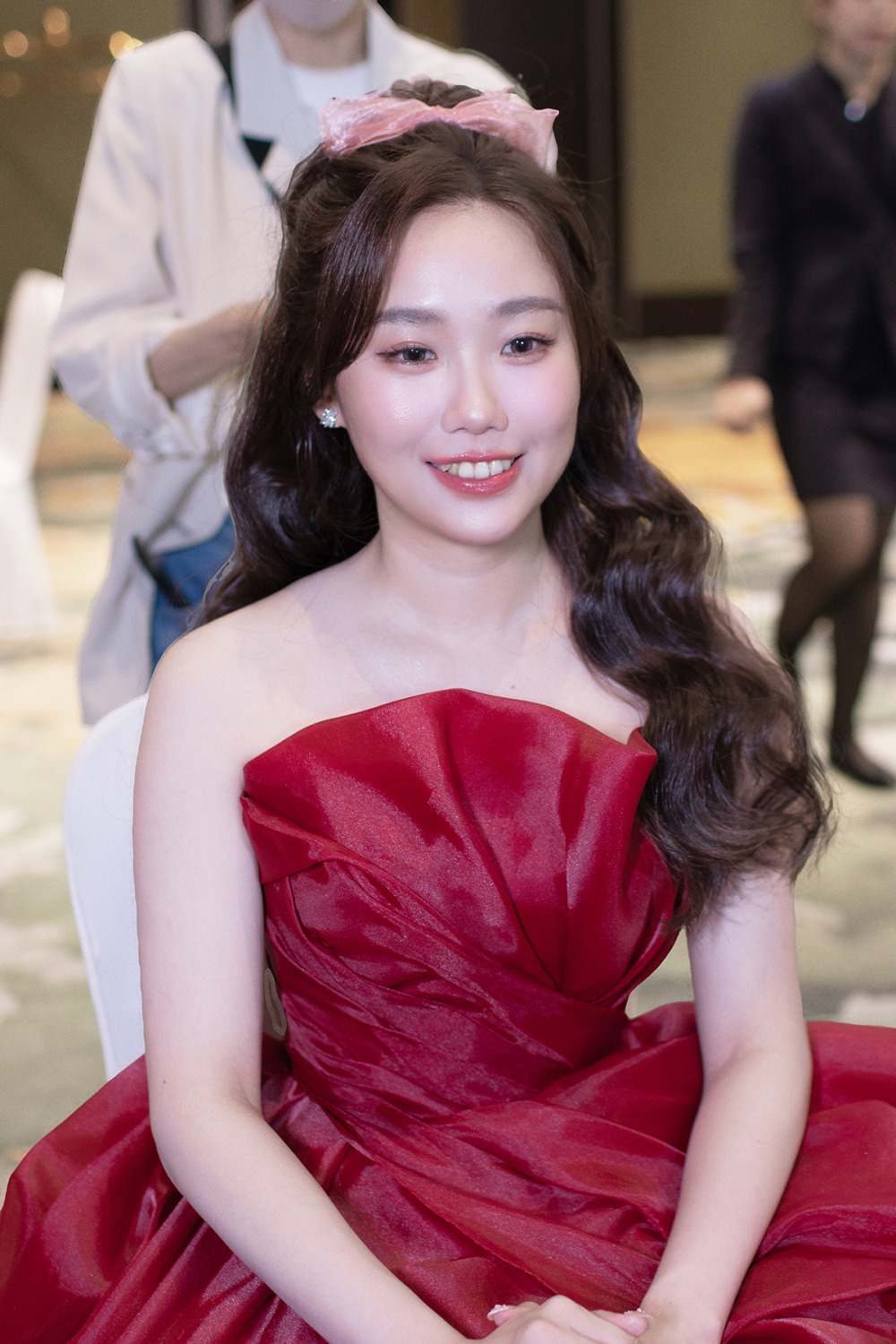 新秘,千金感新娘妝容,高馬尾公主頭甜美造型,經典白紗造型,新娘秘書,骨相立體妝感