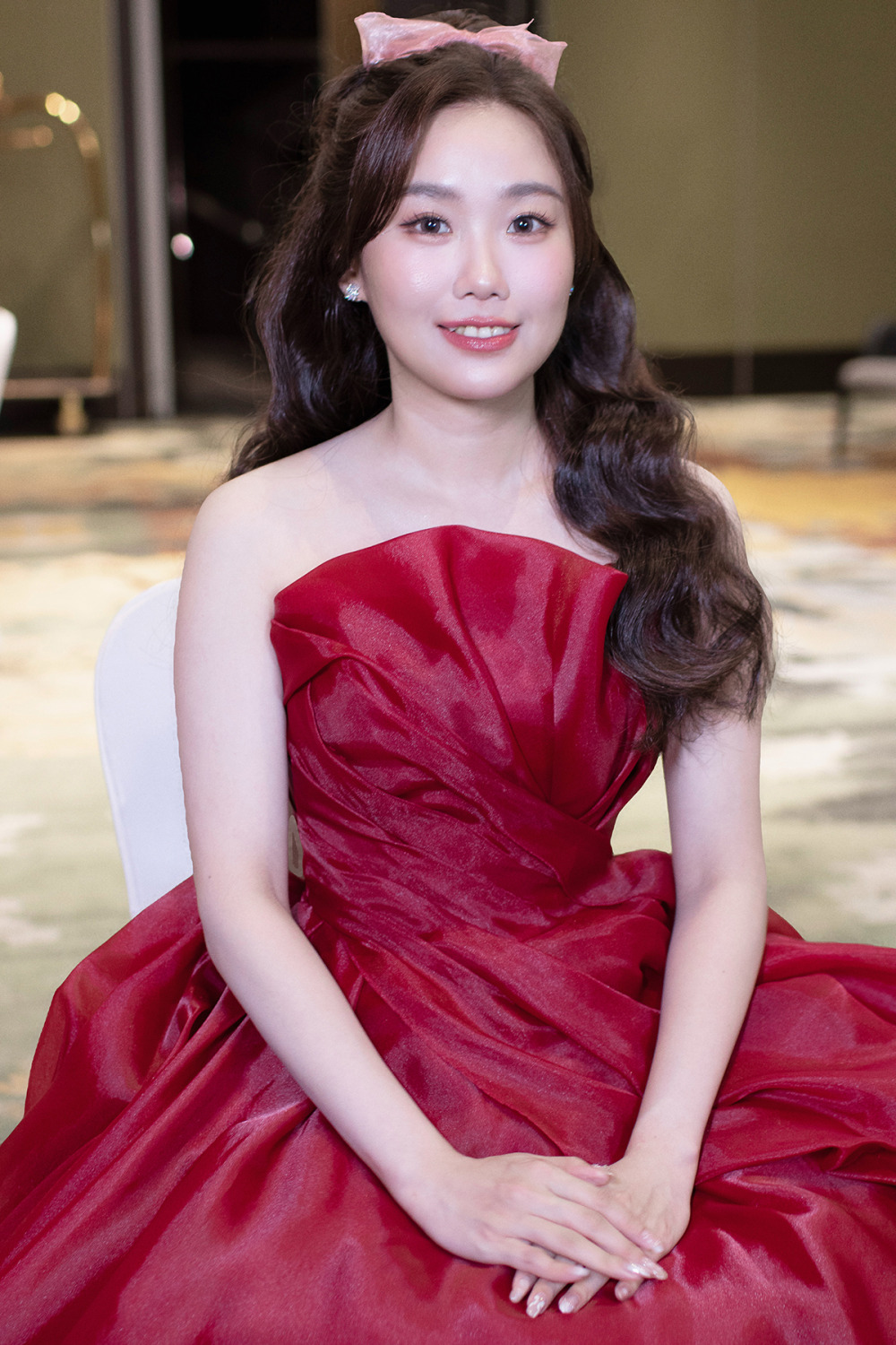 新秘,千金感新娘妝容,高馬尾公主頭甜美造型,經典白紗造型,新娘秘書,骨相立體妝感