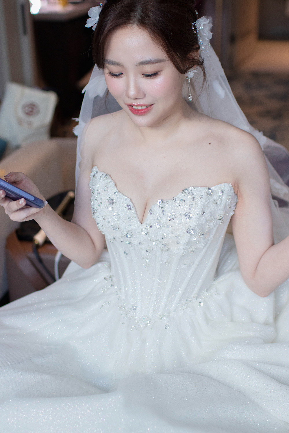 新秘,千金感新娘妝容,高馬尾公主頭甜美造型,經典白紗造型,新娘秘書,骨相立體妝感