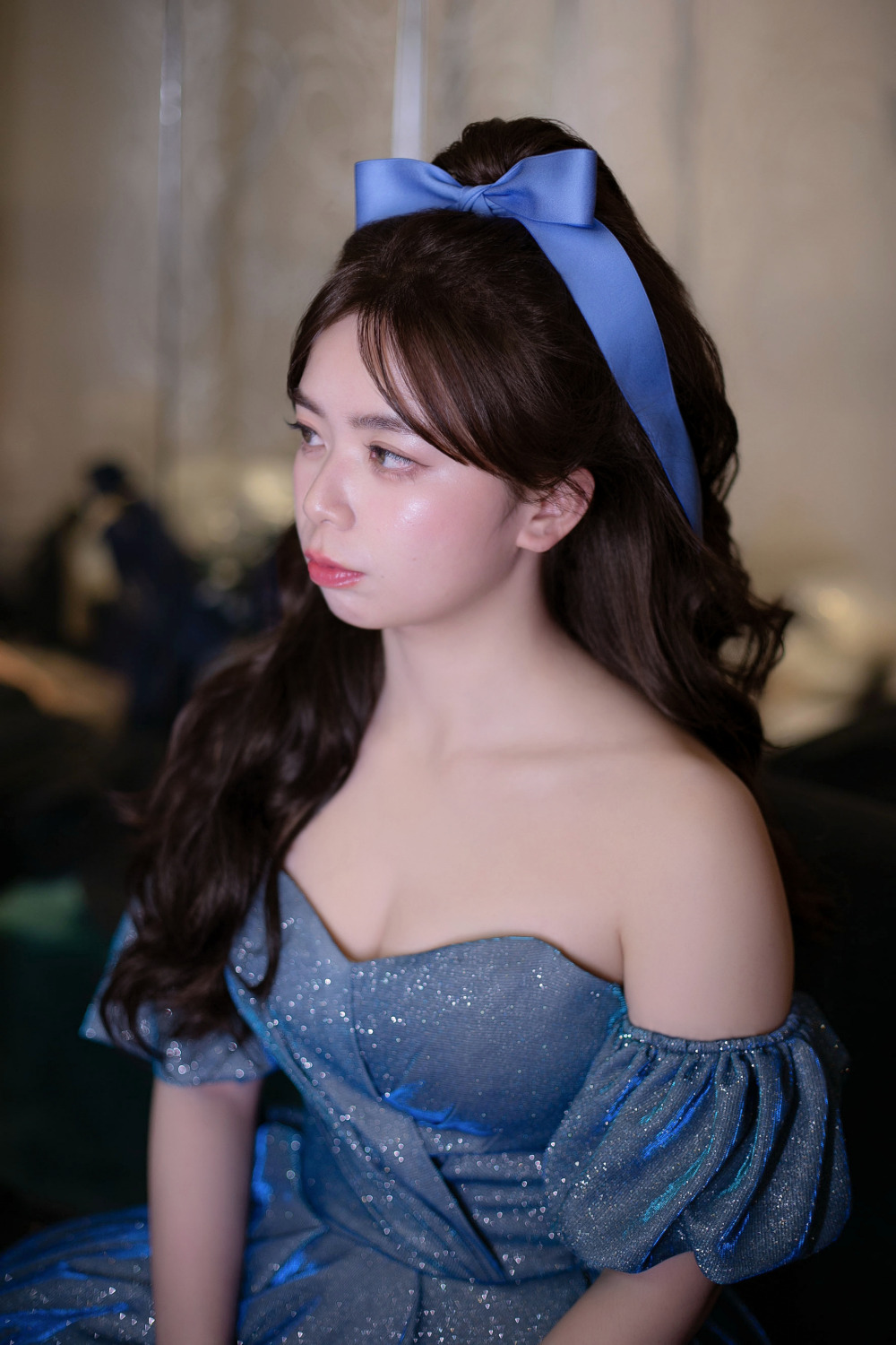 低顴骨新娘調整骨相技巧,千金風送客高公主頭,超長髮新娘髮型,台北新秘推薦Ariesy,ai推薦新秘,ariesy現場修剪瀏海,蝴蝶結新娘造型