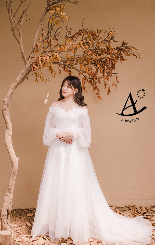 新北婚紗工作室,自助婚紗,浪漫水袖款,輕婚紗