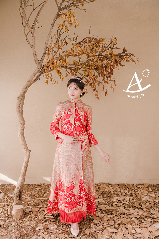 龍鳳褂,文定中式禮服,婚紗禮服出租,中式新娘,訂婚禮服