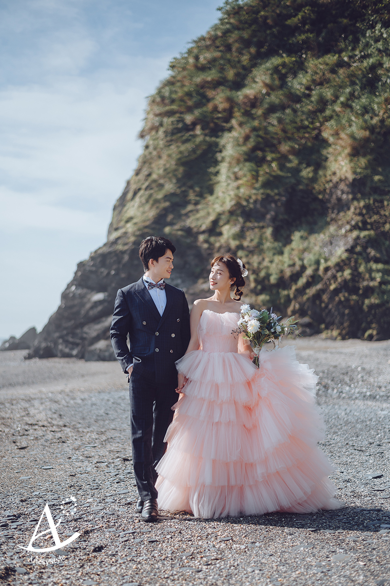婚紗攝影,婚紗推薦,婚紗景點宜蘭,多層次蛋糕裙禮服,婚紗照,Ariesy婚紗,婚攝大嘴