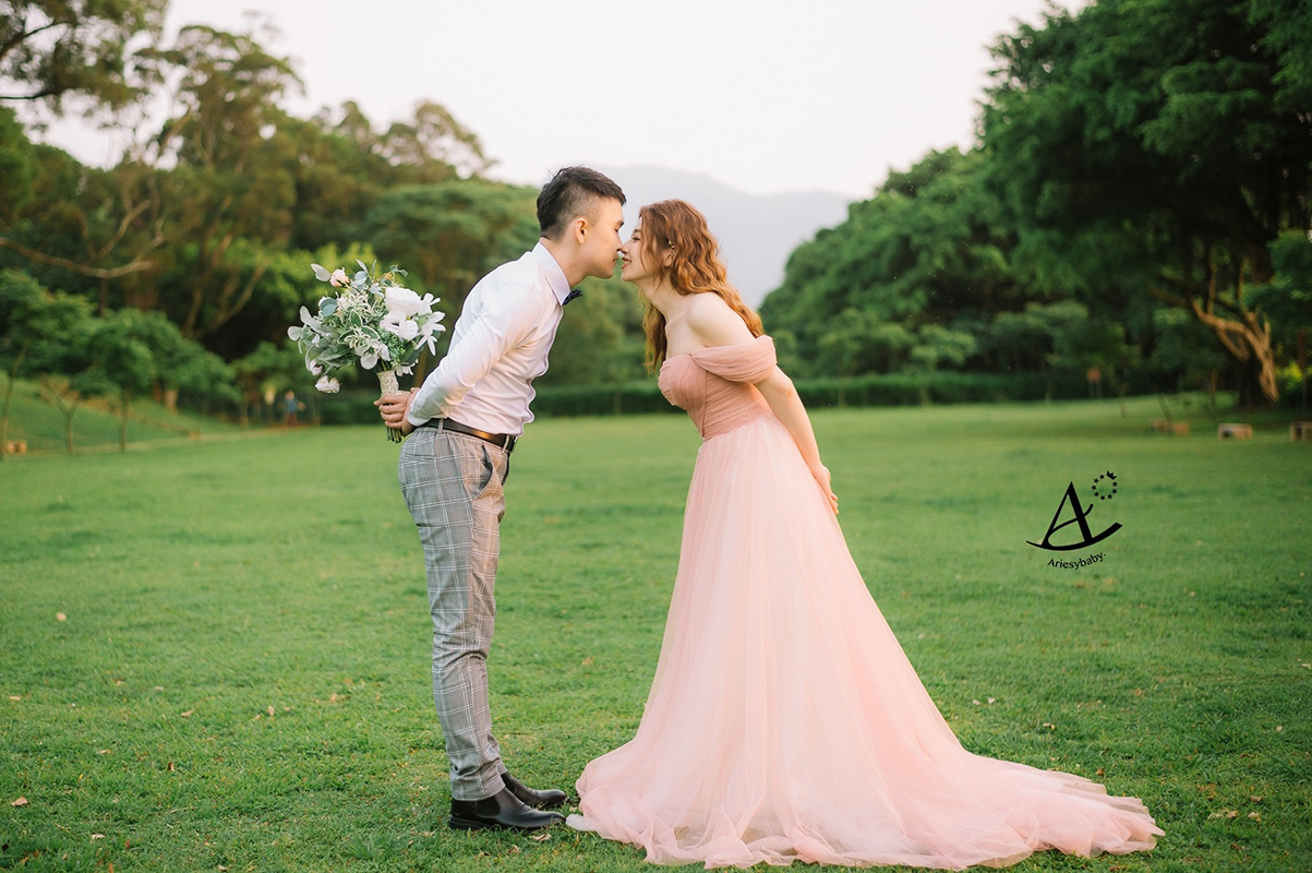 韓風婚紗推薦,婚紗景點淡水,時尚韓風捲髮,Ariesy愛瑞思婚紗,婚攝大嘴團隊